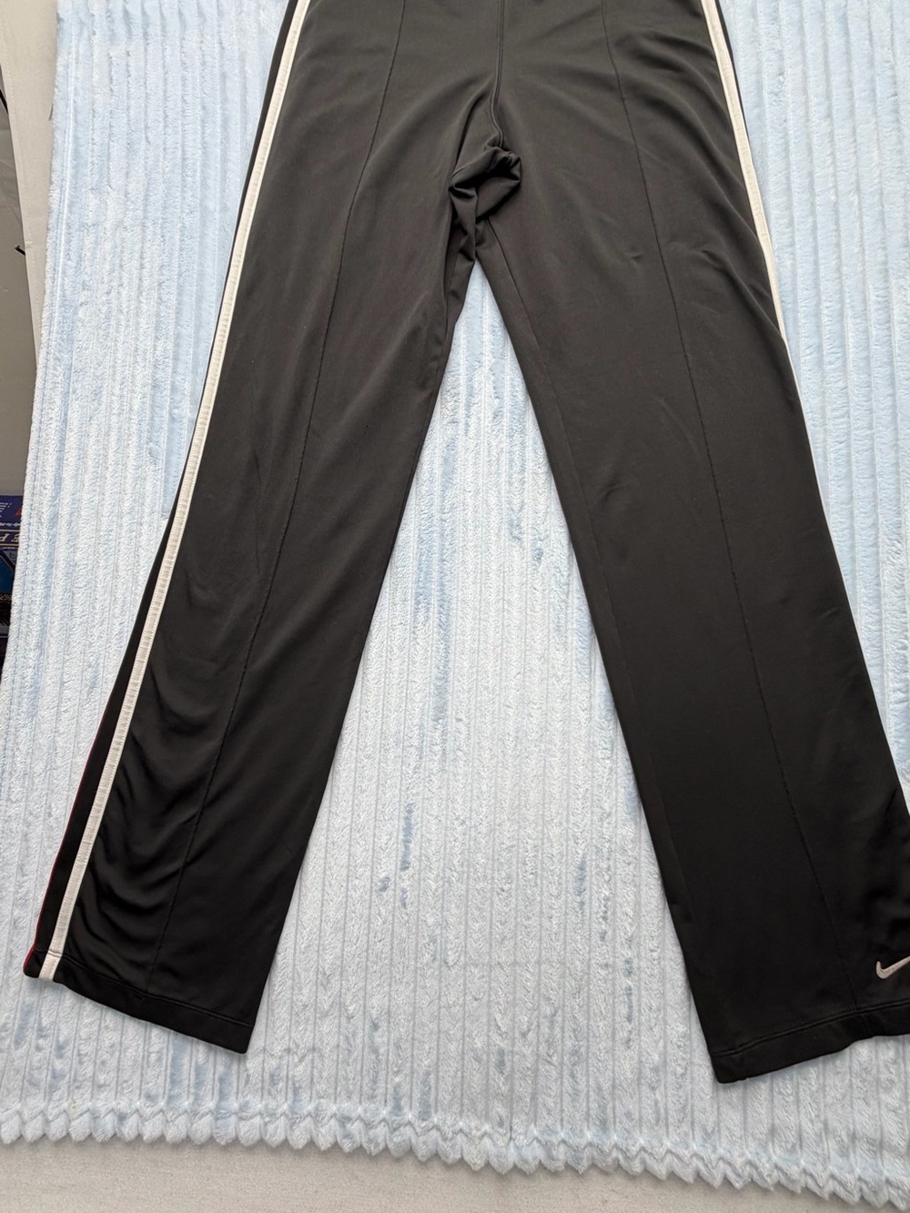 Nike Black Pants with Red Swoosh Logo
